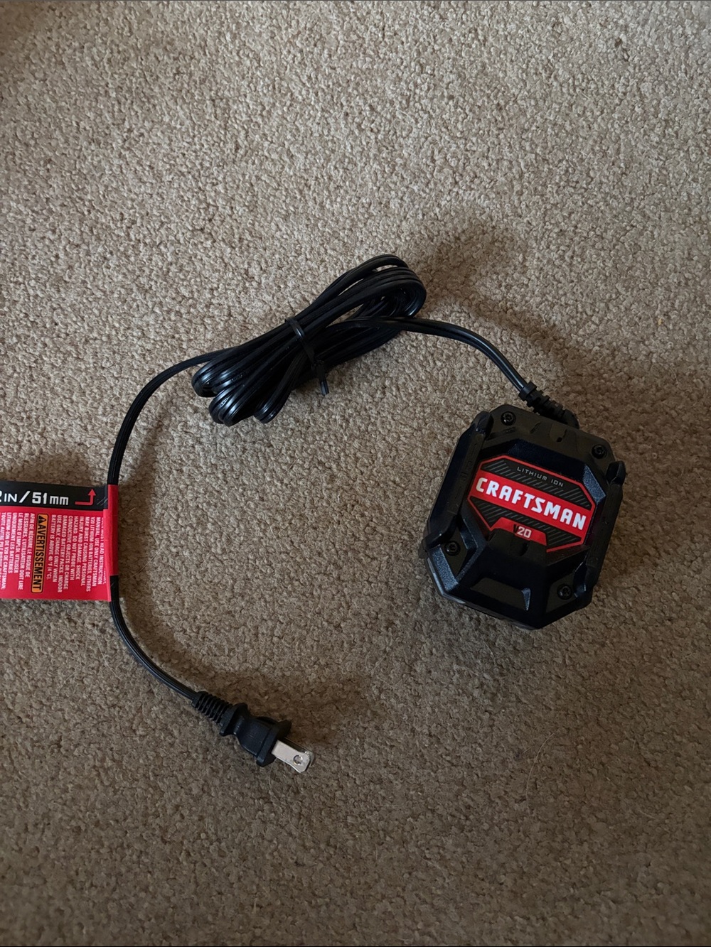 Craftsman Black and Red 20V Charger Pack